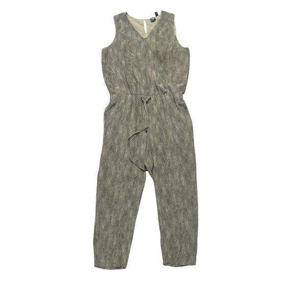 Women S Eileen Fisher The Fisher Project Jumpsuit Silk Chain Printed Drawstring - Picture 1 of 5